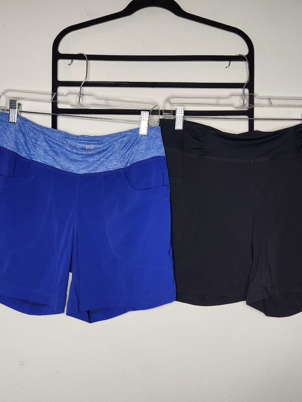 Mountain Hardwear Womens Medium Running Shorts Stretch 2 Lot Blue & Black